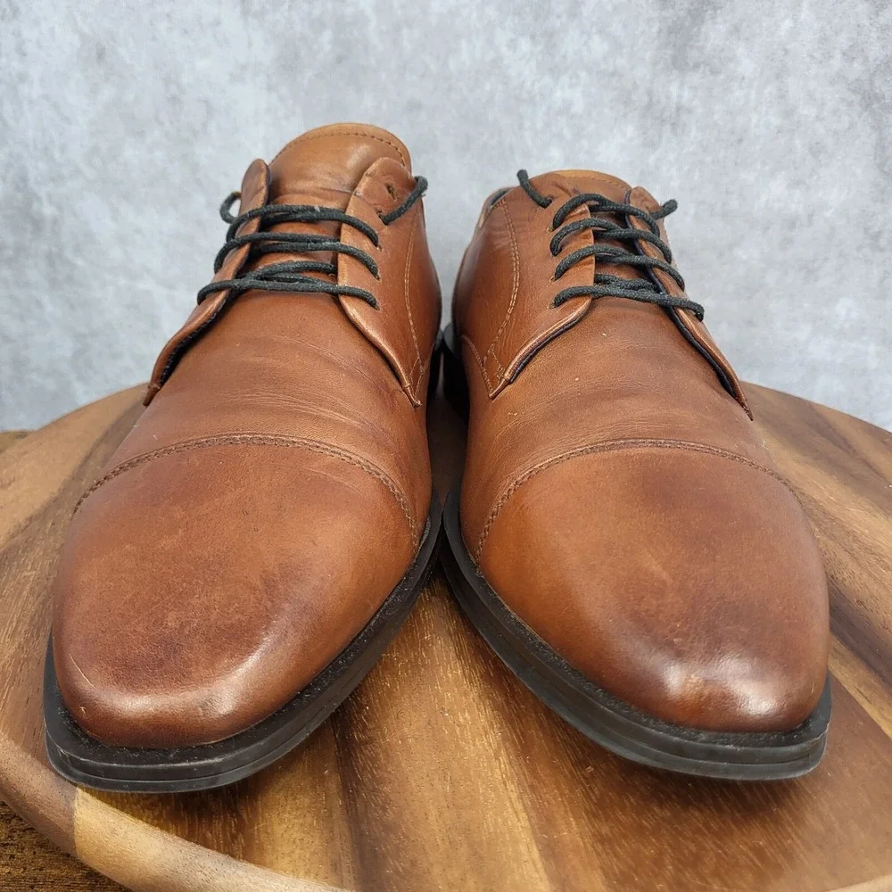 Cole Haan Dawes Grand.OS Oxford Shoes Mens‎ 12 M Brown Leather  Cap Toe Derby